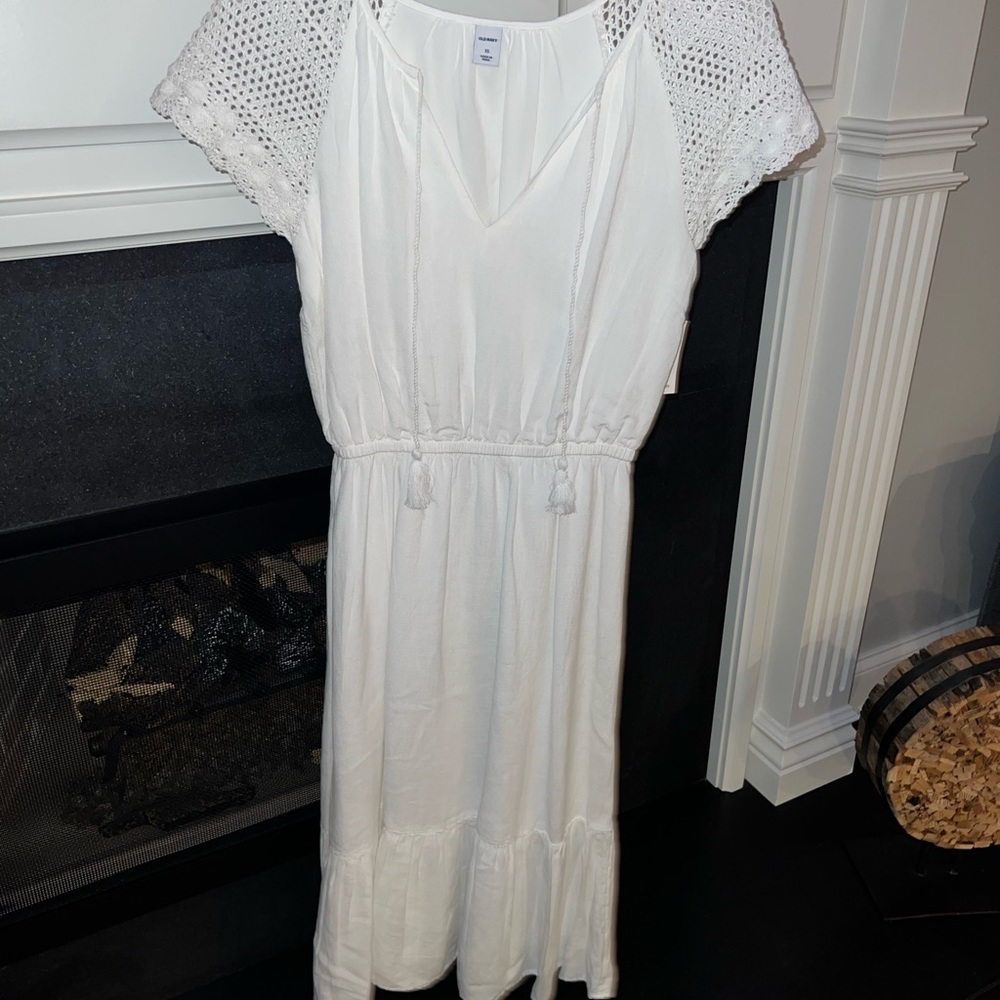 White boho dress